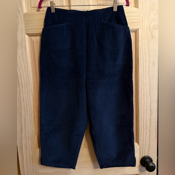 Freddies of Pinewood Pants - Dark Navy Women's Capris - Casual Pull-On Pants